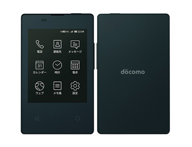 【中古】docomo カードケータイ KY-01L ブラック カードケータイ KY-01L インクブラック docomo版SIMフリー｜中古